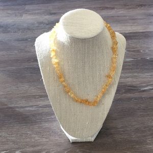 Citrine Gem Necklace, Healing gemstones, Crystals